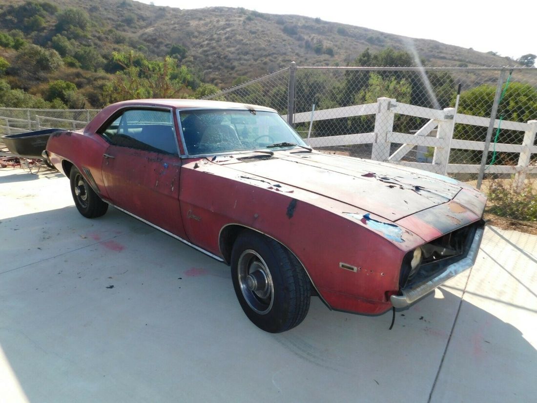 1969 CAMARO.NO RESERVE.../TRUE SURVIVOR/V8 P.S. P.D.B. AIR. BUCKETS. CONSOLE.WOW 1969 Chevrolet Camaro LOADED BLACK PLATE