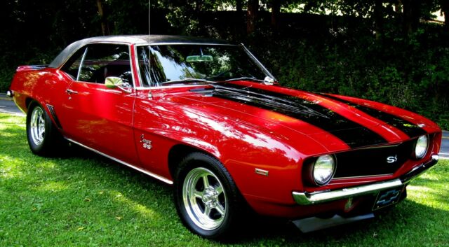 1969 CamaroSS X11,Stunning Garnet Red/Red Int,350 V-8 M22,4Spd,12 Bolt w/411sExc 1969 Chevrolet Camaro SS X11 Coupe