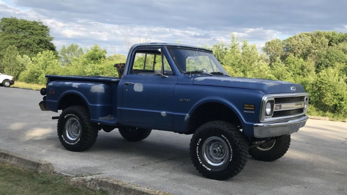 1969 Chevrolet C-10 Blue 4WD stepside 1969 Chevrolet C-10 stepside