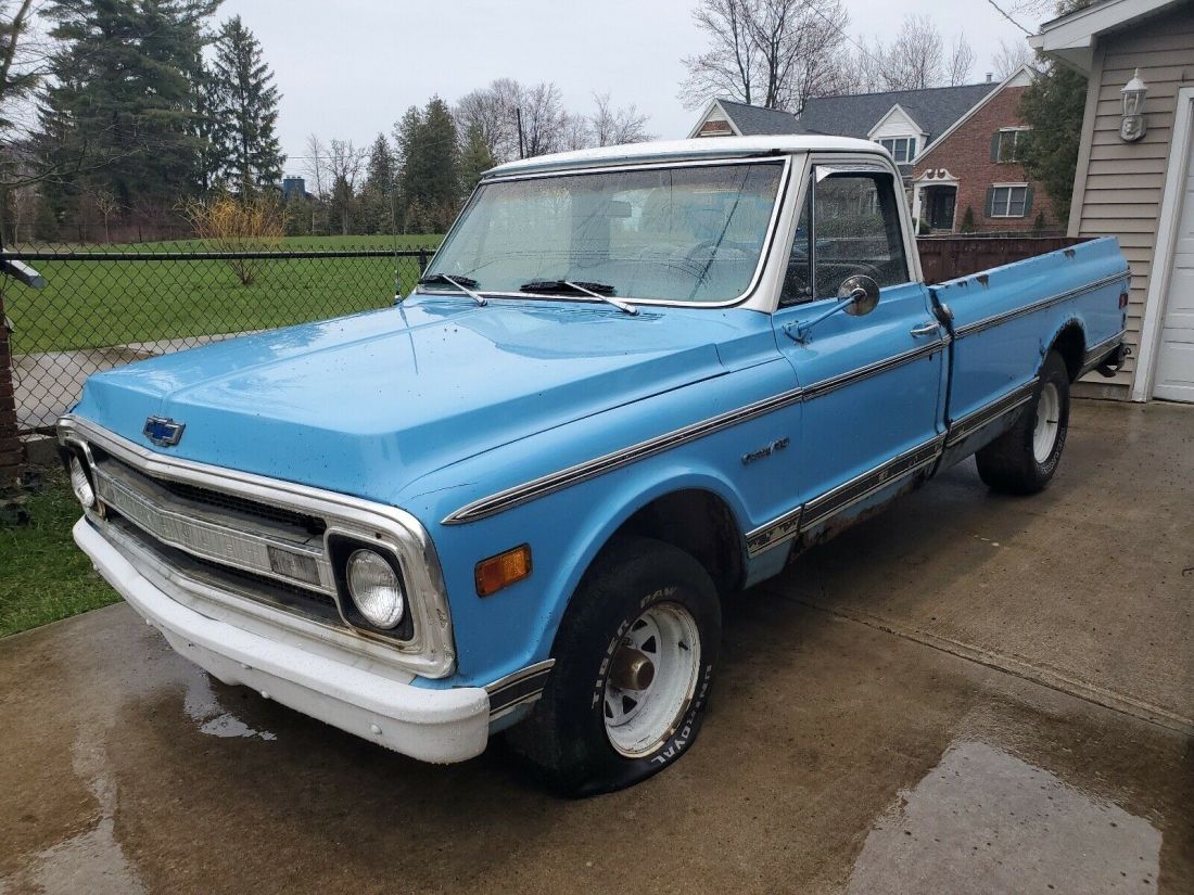 1969 Chevrolet C10/K10 Pickup Blue RWD Manual custom 1969 Chevrolet C10/K10 custom