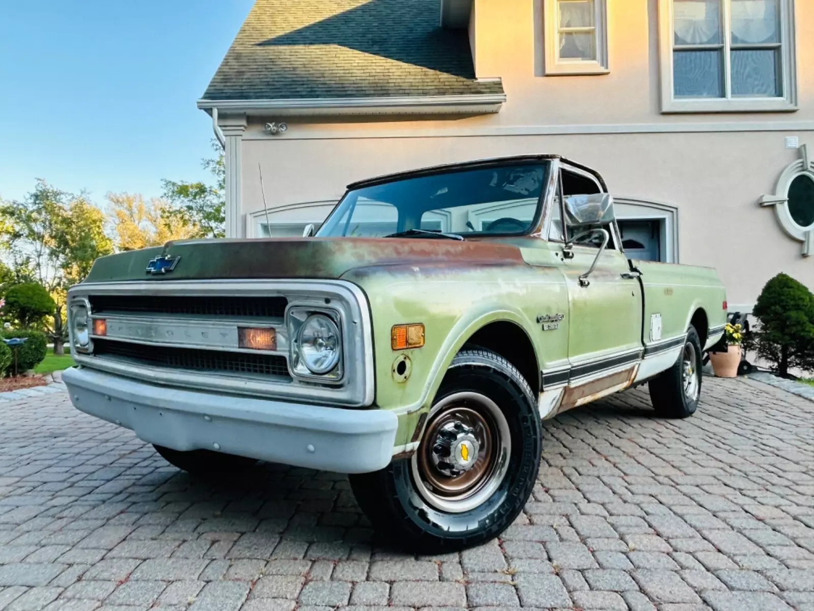 1969 chevrolet C20 Custom Camper Long bed Patina Truck 350 H.O No reserve 1969 Chevrolet C-10 C-20 Custom Camper #'s match PATINA truck No reserve!