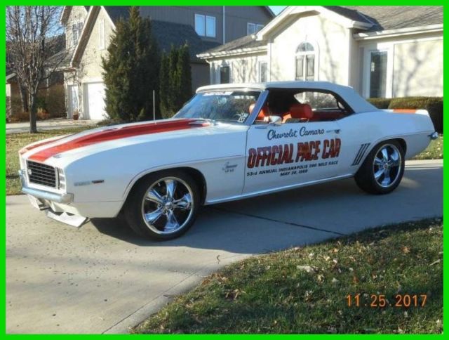 1969 Chevrolet Camaro Convertible Indy Pace Car 350 ci 8 Cylinder Turbo 350 Auto 1969 Chevrolet Camaro Convertible Indy Pace Car