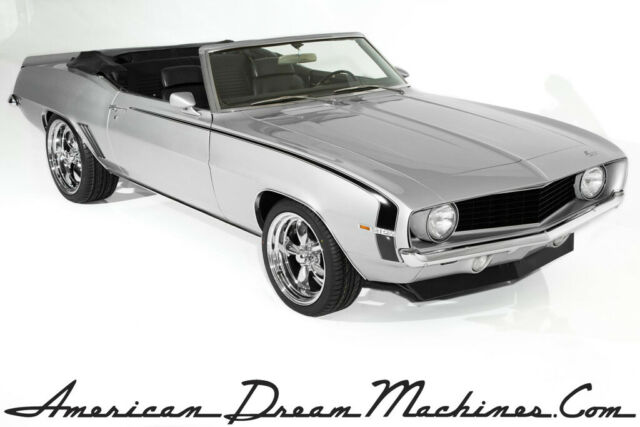 1969 Chevrolet Camaro Convertible Silver/Black #'s Match 327, New Chrome