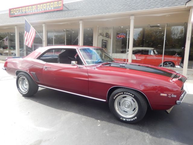 1969 Chevrolet Camaro Garnet red 4 speed car 1969 Chevrolet Camaro Z28
