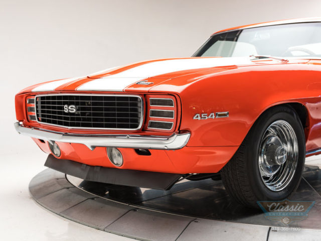 1969 Chevrolet Camaro RSSS 454 V8 Big Block 4 Wheel Power Disc Brakes Hugger Ora 1969 Chevrolet Camaro RS SS 454 V8 Big Block