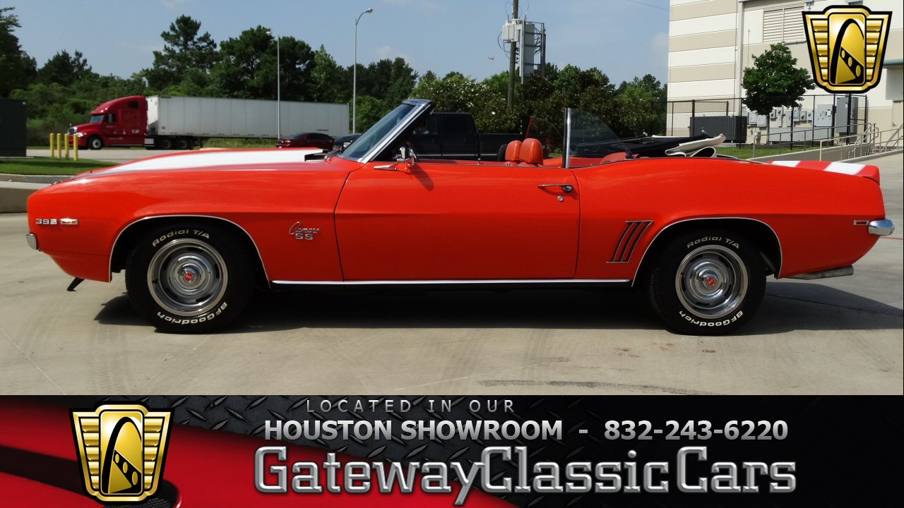 1969 Chevrolet Camaro RS/SS 82056 Miles Orange Convertible 396 CID V8 4-Speed Ma 1969 Chevrolet Camaro RS/SS