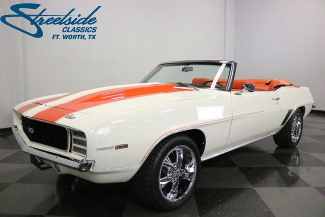 1969 Chevrolet Camaro RS/SS Pace Car 322 Miles Dover White Convertible 396 V8 4 1969 Chevrolet Camaro RS/SS Pace Car