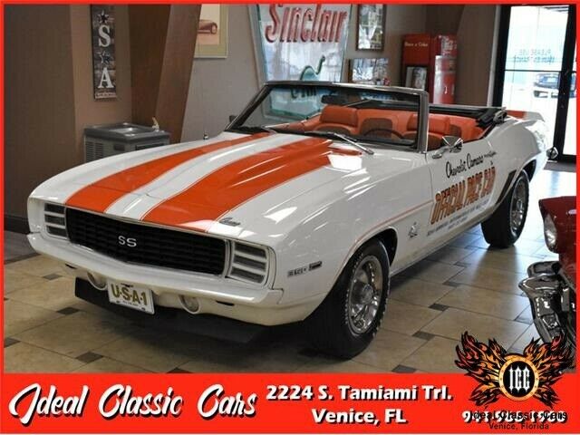1969 Chevrolet Camaro RS/SS Z11 Pace Car 9999 Miles Dover White / Hugger Orange 1969 Chevrolet Camaro RS/SS Z11 Pace Car