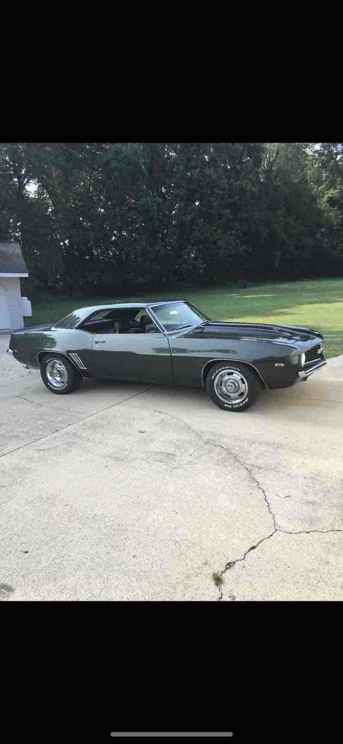 1969 Chevrolet Camaro Sportscar Green RWD Manual 1969 Chevrolet Camaro