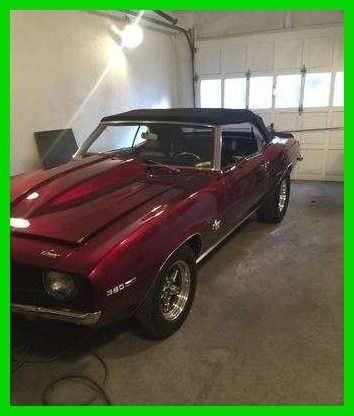 1969 Chevrolet Camaro SS Convertible 383 Stroker V8 Supercharger Automatic RWD 1969 Chevrolet Camaro SS Convertible