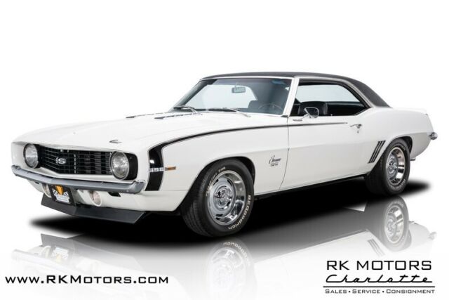 1969 Chevrolet Camaro SS Dover White Hardtop 396 V8 4 Speed Manual 1969 Chevrolet Camaro SS