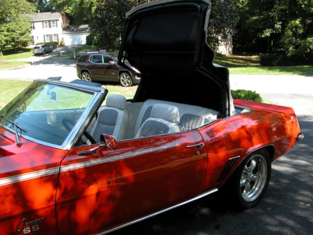 1969 Chevrolet Camaro SS-Trim X11-Factory Code 72-Hugger Orange Conv - photo 10