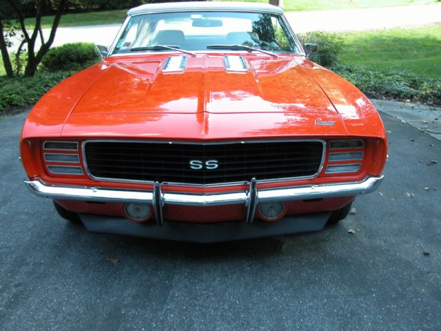 1969 Chevrolet Camaro SS-Trim X11-Factory Code 72-Hugger Orange Conv - photo 2
