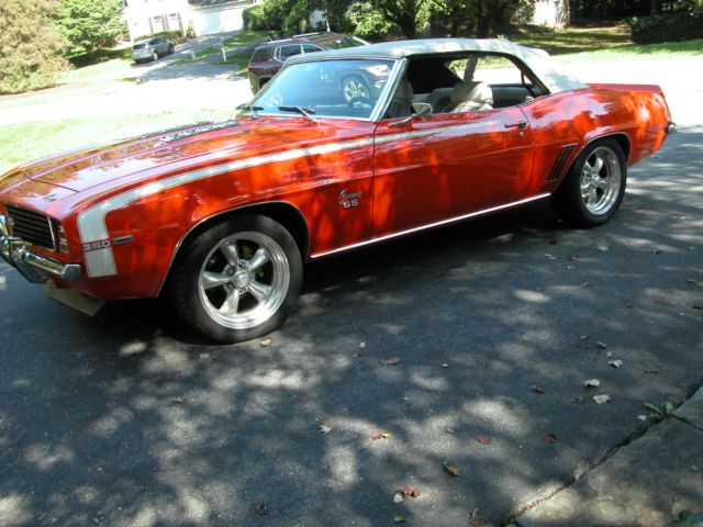 1969 Chevrolet Camaro SS-Trim X11-Factory Code 72-Hugger Orange Conv - photo 6