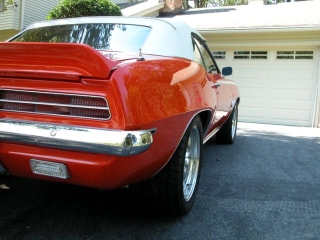 1969 Chevrolet Camaro SS-Trim X11-Factory Code 72-Hugger Orange Conv - photo 8