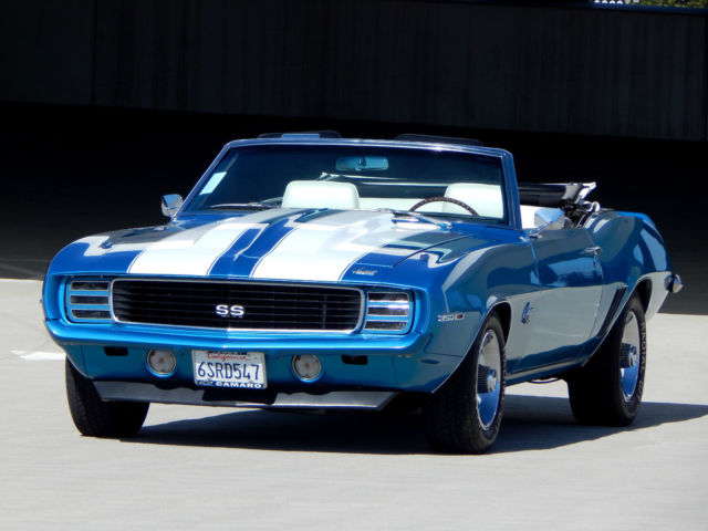 1969 Chevrolet Camaro SS / RS 4-Speed Convertible - Highly Optioned - Restored 1969 Chevrolet Camaro SS / RS 4-Speed Convertible