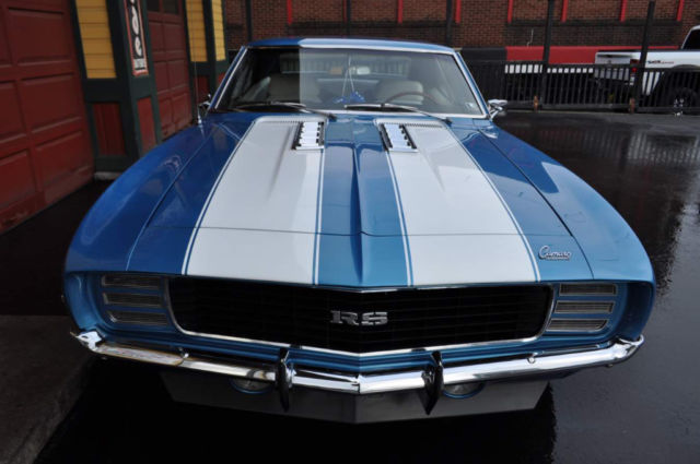 1969 Chevrolet Camaro SSRS LeMans Blue White Houndstooth! - photo 10