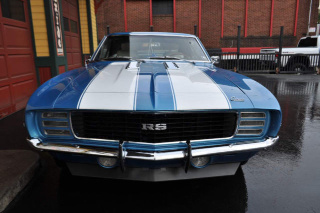1969 Chevrolet Camaro SSRS LeMans Blue White Houndstooth! - photo 11