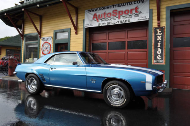 1969 Chevrolet Camaro SSRS LeMans Blue White Houndstooth! - photo 2