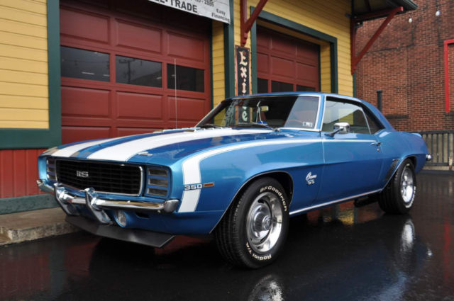 1969 Chevrolet Camaro SSRS LeMans Blue White Houndstooth! - photo 6