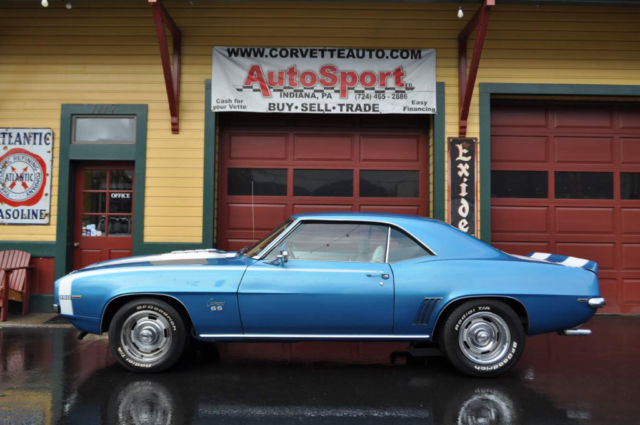 1969 Chevrolet Camaro SSRS LeMans Blue White Houndstooth! - photo 8