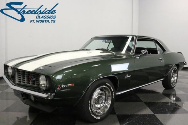 1969 Chevrolet Camaro Z/28 4213 Miles Fathom Green Coupe 302 V8 4 Speed Manual 1969 Chevrolet Camaro Z/28