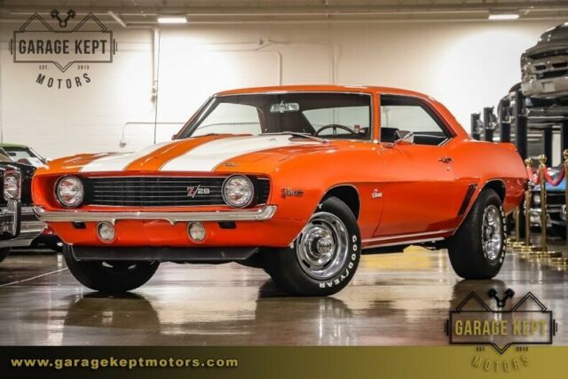 1969 Chevrolet Camaro Z28 Hugger Orange Coupe 302ci/290hp V8 46204 Miles 1969 Chevrolet Camaro Z28