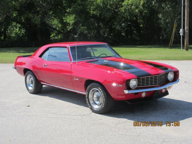 1969 CHEVROLET CAMARO Z28 X77 GARNET RED 1969 Chevrolet Camaro