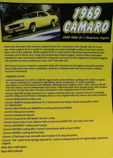 1969 Chevrolet Camaro 9560 - photo 4