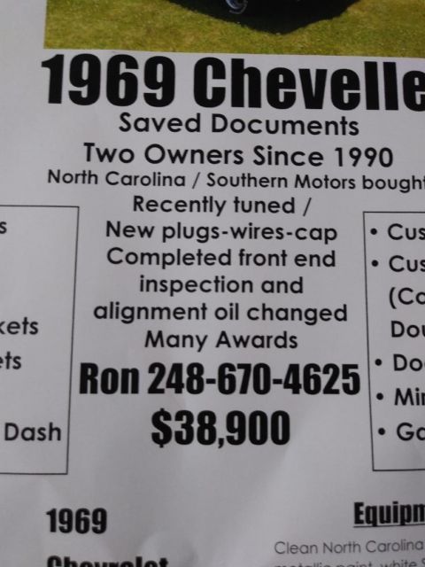 1969 Chevrolet Chevelle SS - photo 13