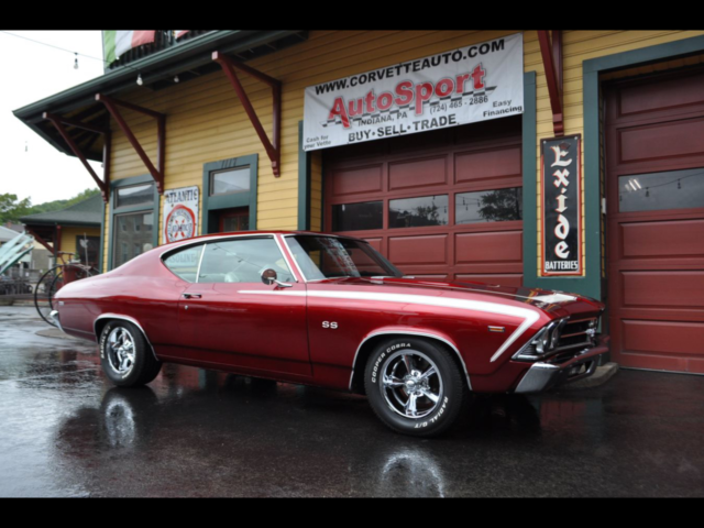1969 Chevrolet Chevelle Frame Off Restored Cranberry Red/Pearl White 4sp A - photo 2