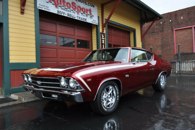1969 Chevrolet Chevelle Frame Off Restored Cranberry Red/Pearl White 4sp A - photo 6