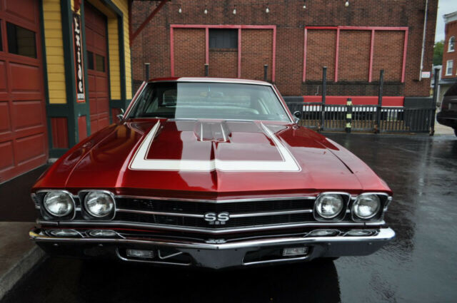 1969 Chevrolet Chevelle Frame Off Restored Cranberry Red/Pearl White 4sp A - photo 9