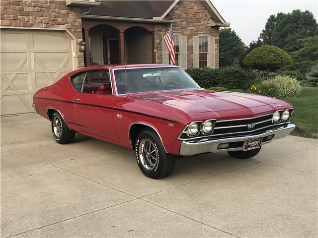 1969 CHEVROLET CHEVELLE GARNET RED 2 DOOR 396 Manual 1969 Chevrolet Chevelle --
