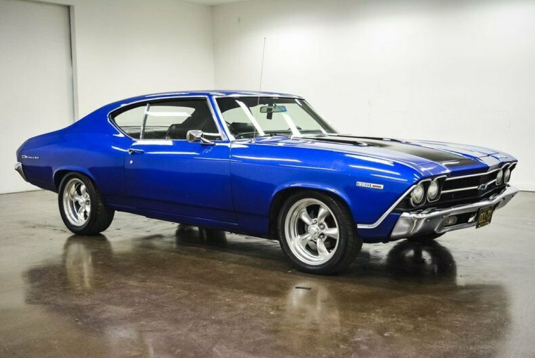 1969 Chevrolet Chevelle Malibu 29824 Miles BLUE Coupe 350 V8 Tremec TKO 600 5- 1969 Chevrolet Chevelle Malibu