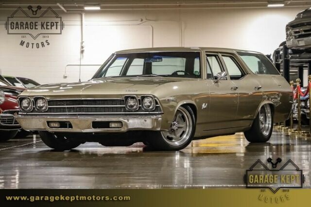 1969 Chevrolet Chevelle Nomad Wagon Champagne Station Wagon 350ci V8 65,486 Mile 1969 Chevrolet Chevelle Nomad Wagon