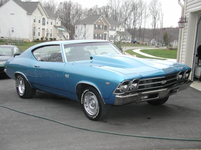 1969 Chevrolet Chevelle SS 396 Clone Lemans Blue Black Interior 402 Big Block 1969 Chevrolet Chevelle SS