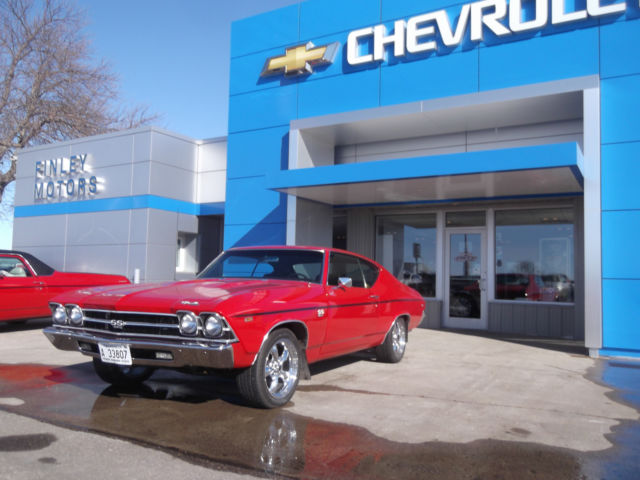 1969 Chevrolet Chevelle SS 396 Coupe fully restored 5 speed Tremec tranny. RED 1969 Chevrolet Chevelle SS