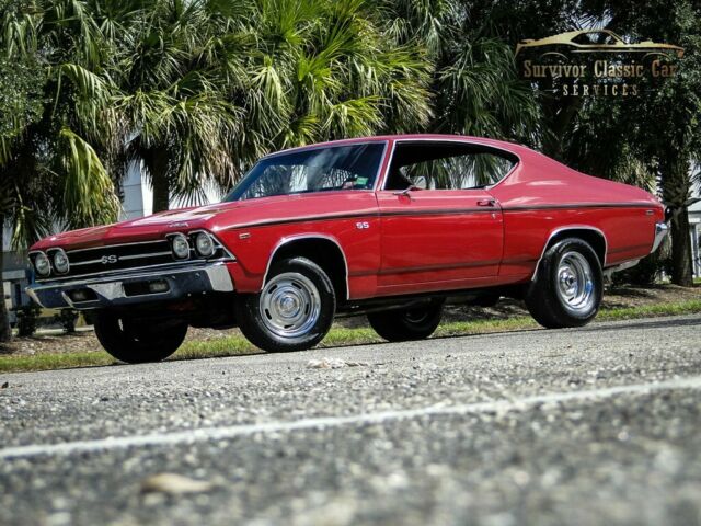 1969 Chevrolet Chevelle SS Tribute 6535 Miles Red 2d : 2 Door Hard TOP Turbo 40 1969 Chevrolet Chevelle SS Tribute