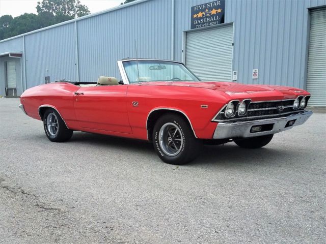 1969 chevrolet chevelle SS396 convertible ,number matching drive train 1969 Chevrolet Chevelle SS 396 convertilbe fully documented