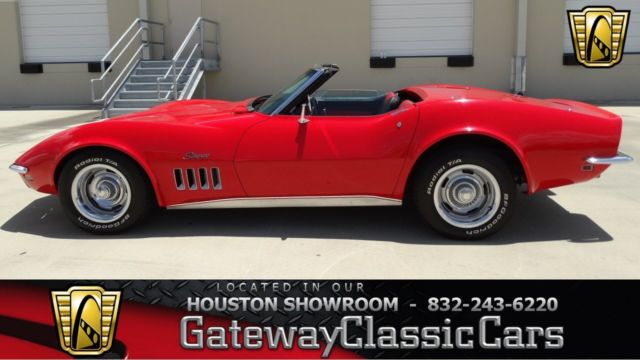 1969 Chevrolet Corvette 0 Red Convertible 350 CID V8 4-Speed Manual 1969 Chevrolet Corvette