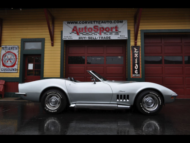 1969 Chevrolet Corvette 1969 Cortez Silver 350hp #'s Match Side Pipes 4sp 69193 1969 Chevrolet Corvette 1969 Cortez Silver 350hp #'s Match Side Pipes 4sp