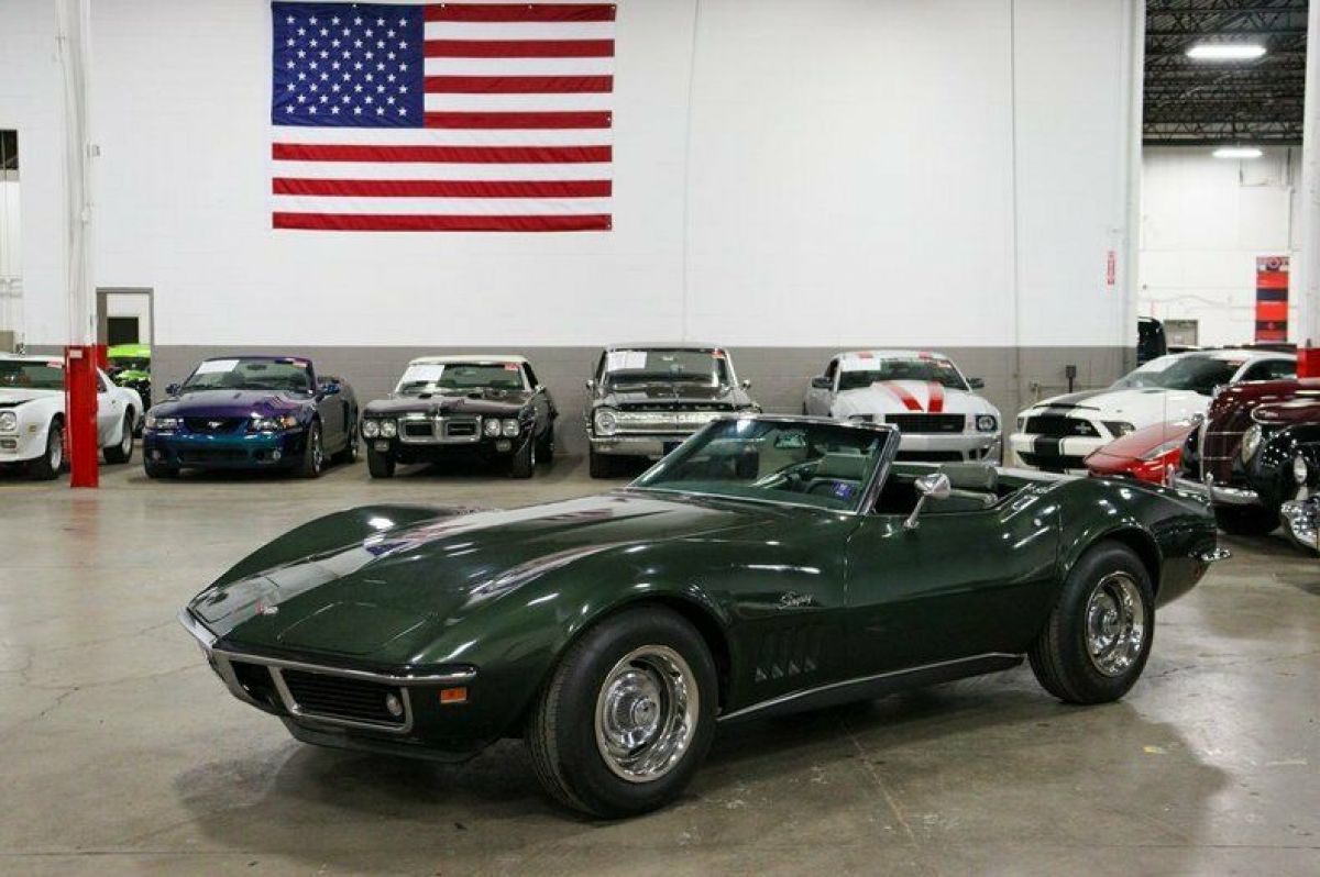 1969 Chevrolet Corvette 46437 Miles Green 350ci V8 3-Speed Manual 1969 Chevrolet Corvette