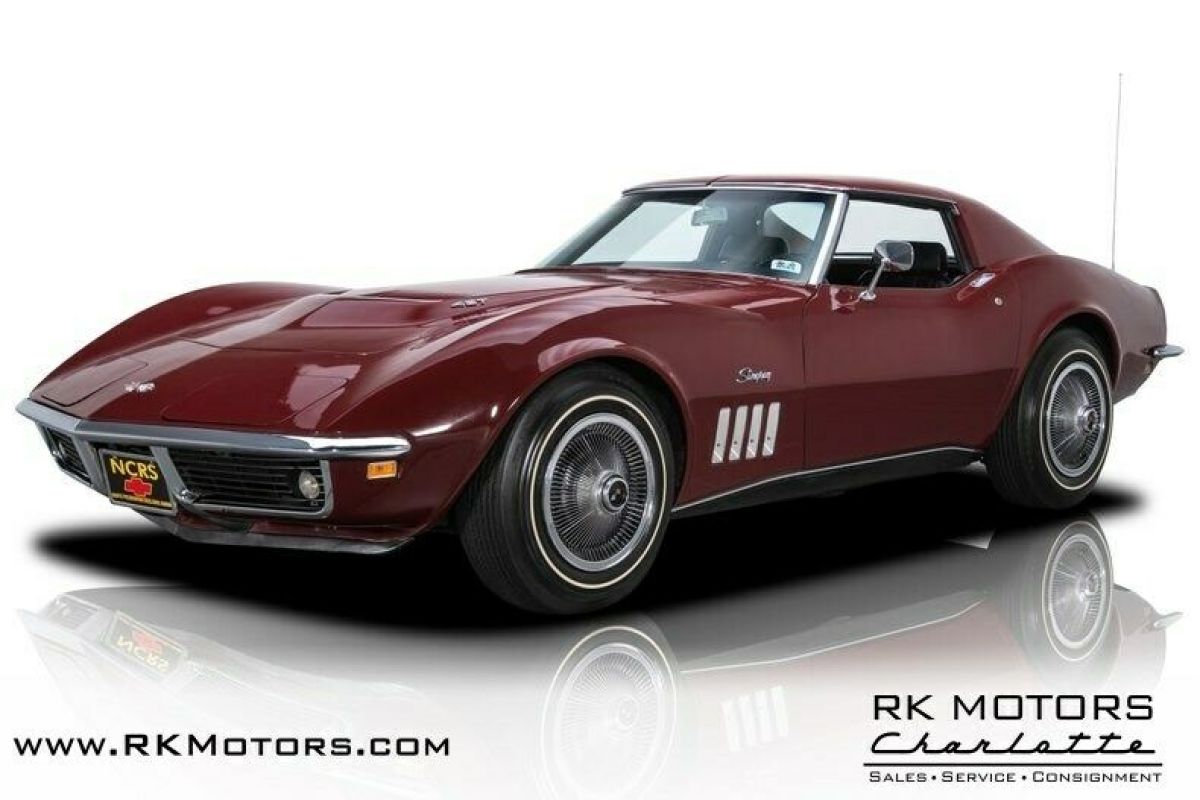 1969 Chevrolet Corvette Burgundy Coupe 427 V8 3 Speed Automatic 1969 Chevrolet Corvette