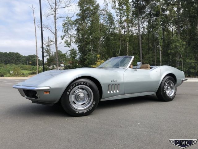 1969 Chevrolet Corvette Convertible L46 350/350HP 4Spd #;s Match Garaged 1969 Chevrolet Corvette