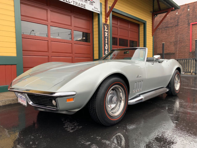 1969 Chevrolet Corvette Cortez Silver Convertible 350hp 4sp Side Exhaust - photo 12