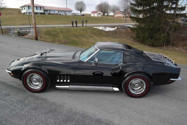 1969 Chevrolet Corvette FrameOff*Black/Blue*#sMatch427/390*PW*SidePipes* - photo 2