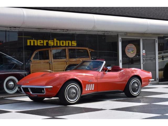 1969 Chevrolet Corvette, Red on Red 427, 4 Speed, Factory A/C Convertible!! 1969 Chevrolet Corvette