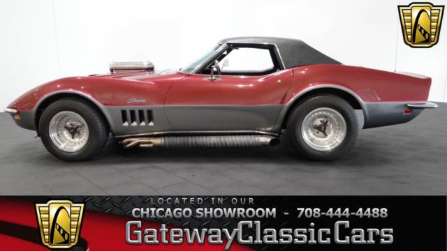1969 Chevrolet Corvette Roadster 37378 Miles Burgundy / Silver Coupe 370 CID V8 1969 Chevrolet Corvette Roadster