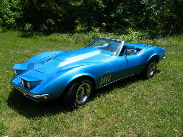1969 Chevrolet Corvette Stingray Convertible 350 4spd Factory LeMans Blue White 1969 Chevrolet Corvette STINGRAY VETTE